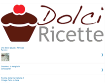 Tablet Screenshot of dolciricette.org